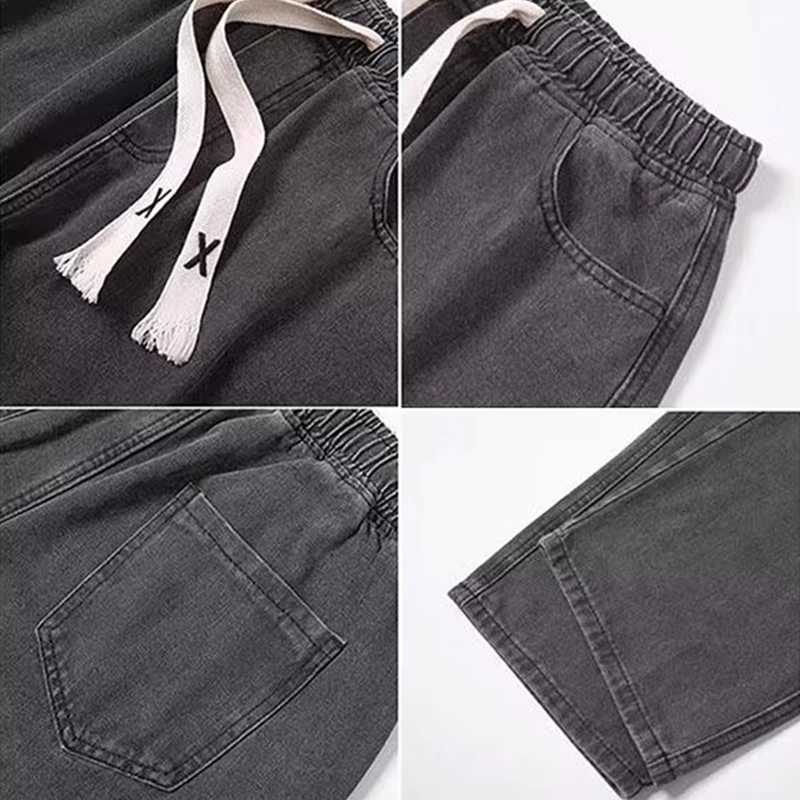 Men Fashion Korean Version Student Casual Jeans Men High Street Straight Leg Pants Youthful Vitality Vintage Wide Leg TrousersZ250917