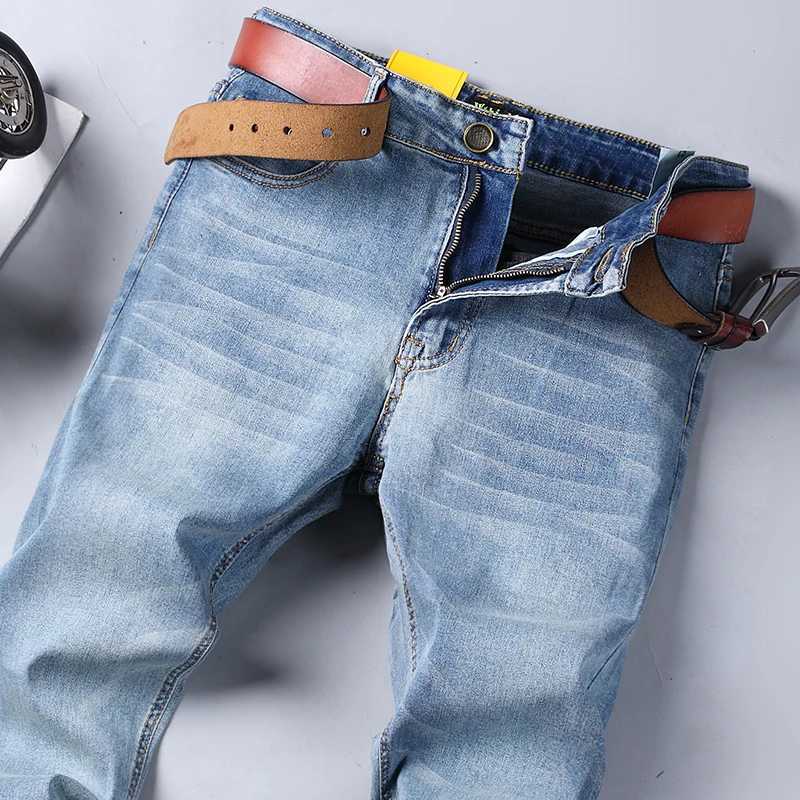 Classic Business Casual Jeans Men 2025 New Fashion Retro Slim Stretch Denim Trousers Male High Quality Luxury Pants Men ClothingZ250917