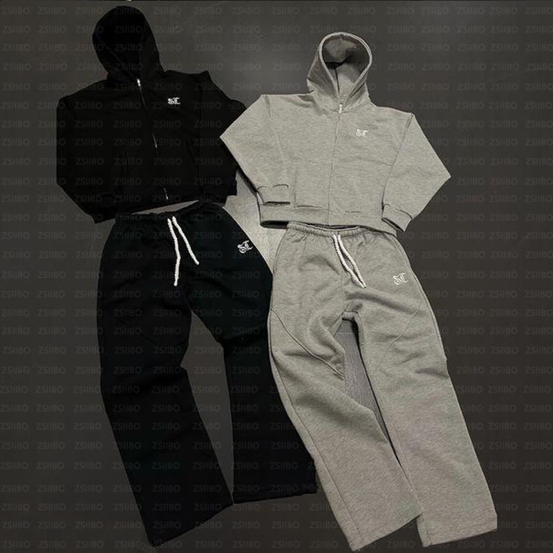 New Casual Letter Sweatshirt Fashion Zipper Cardigan Sweatshirt Jacket 250409