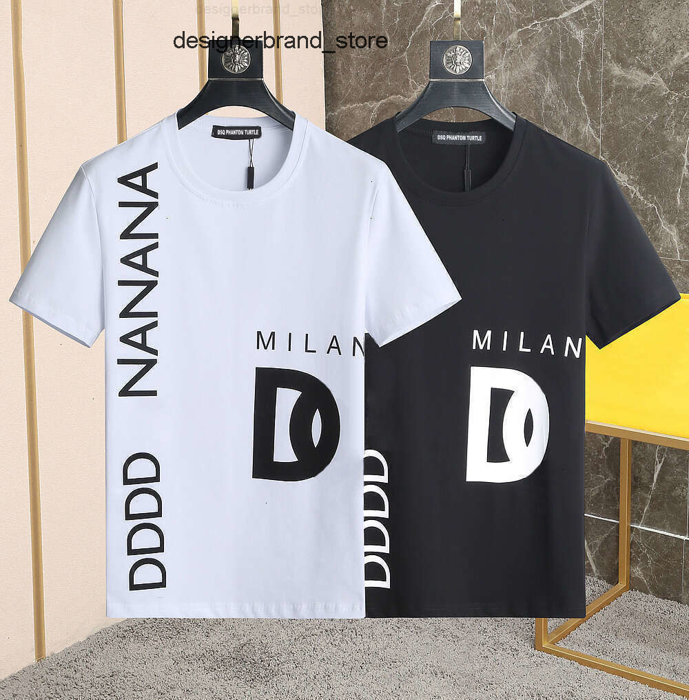 hip fashion summer men italian milan t print tshirt shirt black white mens hop designer streetwear 100 cotton to dolce and gabanna d g y gabbanas