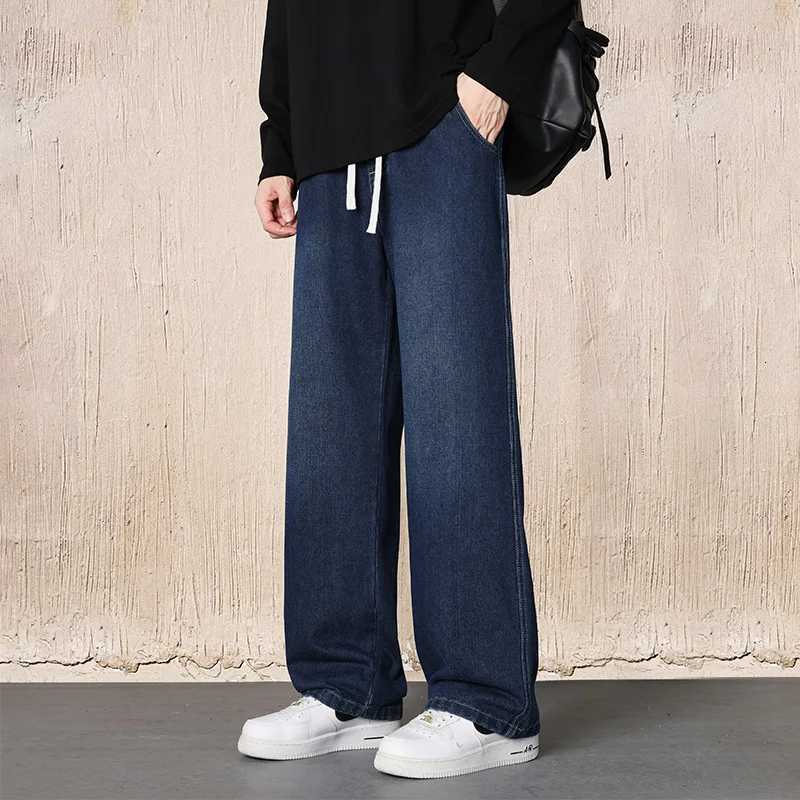 FallWinter 2025 Mens Loose Drawstring Wide Leg Straight Leg Wide Leg Pants Mens RETRO N TrendZ250917