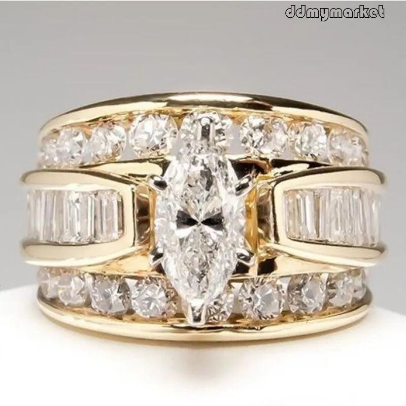 2025 New High-end Copper-inlaid Zircon Women's European Designer Wedding Ring And American Fashionable Engagement Jewelry Accessory ddmymarket