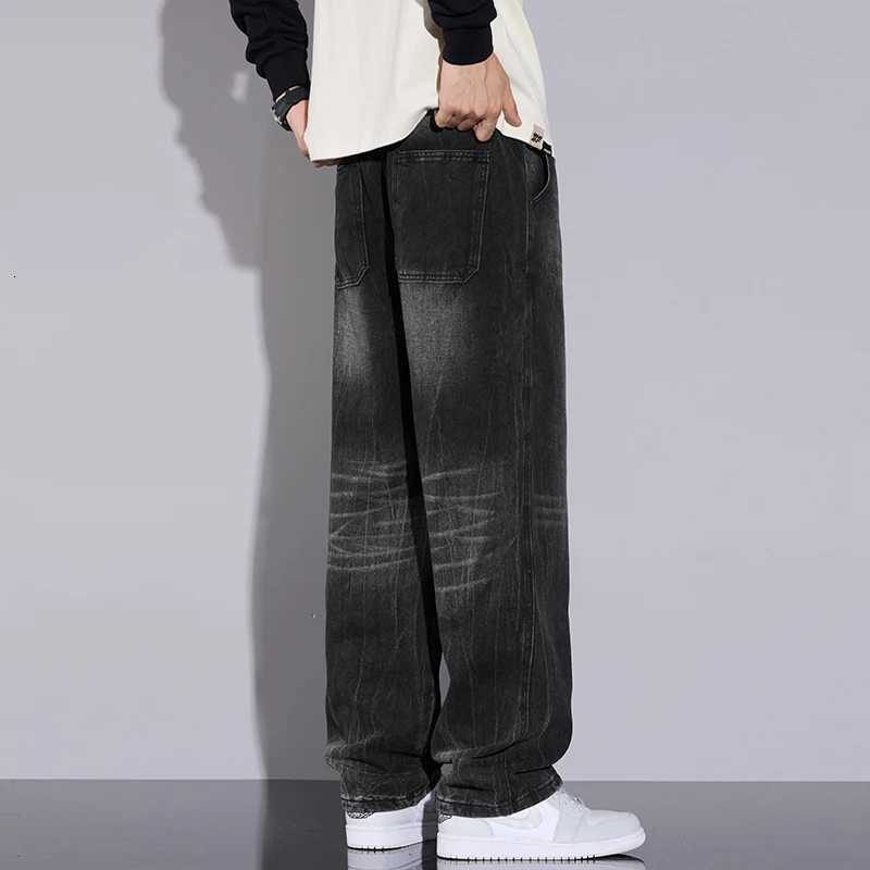N Retro Slacks Mens Fall and Winter Fashion Brand Wide Leg Slacks Mens Casual Fall and Winter PantsZ250917