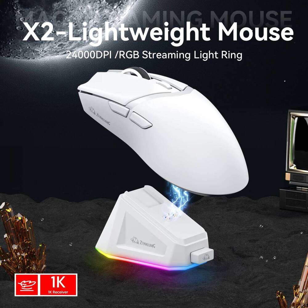 Attack Shark X11/X6/X2/X2pro Gaming Mouse Magnetic RGB Paw3395 Bluetooth Tri-Mode Connection Gamer Wireless Mouse,Dpi Adjustable