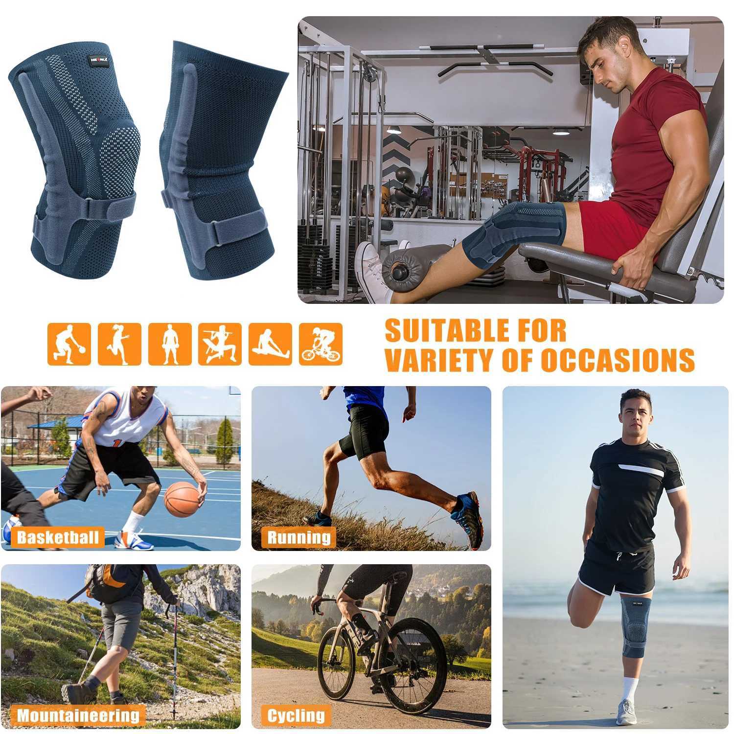 NEENCA Knee Brace with Patella Pad Side StabilizersKnee Compression Sleeve Support for Women and Men ACLPCL Running Sports J250917