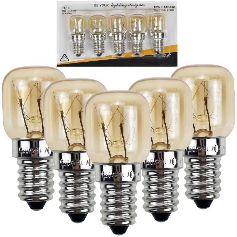 5pcs 220V E14 300 Degree High Temperature Resistant Microwave Oven Bulb Cooker Lighting Bulb 15W 25W Gold Silver C250917