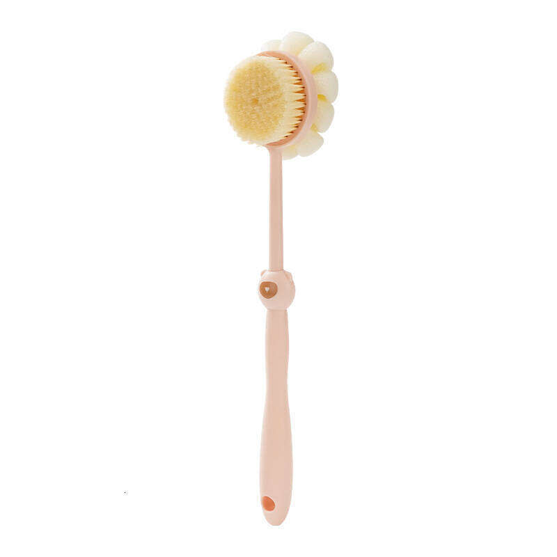 Bathing Long Handle Soft Bristle Double-Sided Bath Exfoliating Brush Back Scrubber Tool