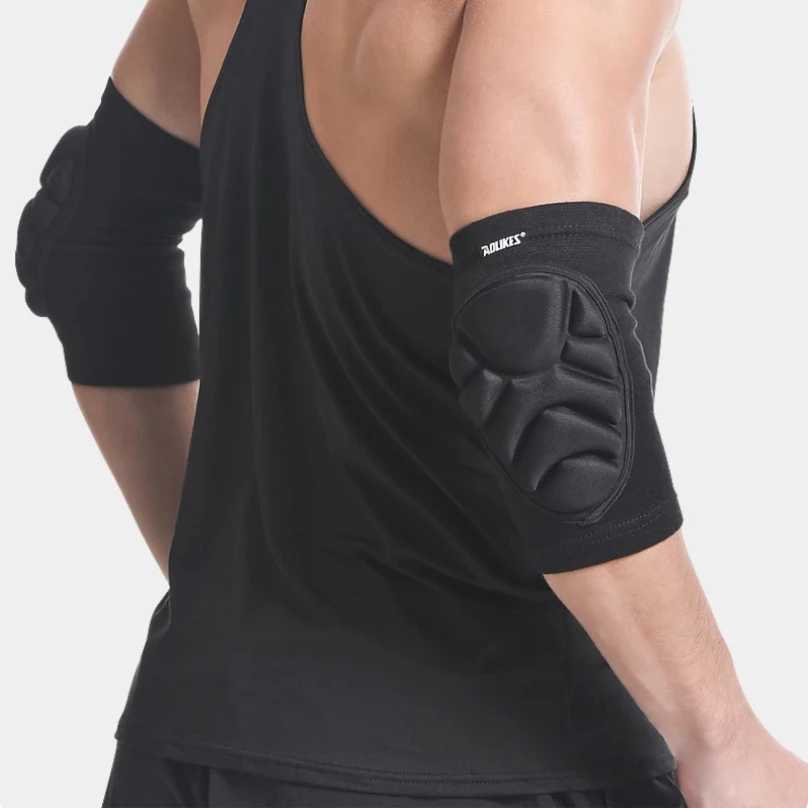 1Pair Elbow Pads Elbow Protector Volleyball Sponge Support Compression Elbow Braces for Basketball Tennis Football J250917