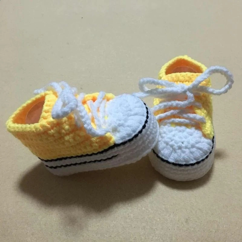 QYFLYXUEQYFLYXUECrochet baby shoeshandmade Baby Crochet BootiesBaby sports shoes select size9cm 10cm 11cm 250916