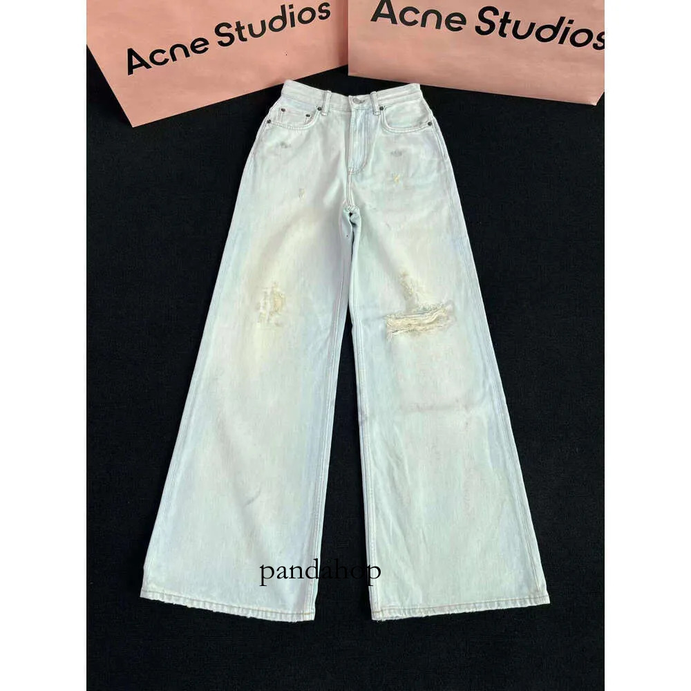 2025 New Acnes Jeans Designer Mens Trousers Mens Jeans Streetwear Men Women Pants Straight Streetwear Casual Skinny Jean Pants Fcb