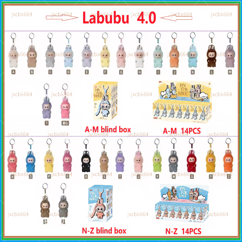 Labubu doll V4.0Collection Series Blind Box Monsters Big Into Energy Series labubu Doll Keychain Decor Gift blind bag with box
