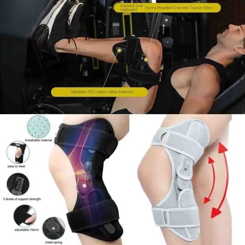 New with Powerful Rebound Springs Knee Assistive Device NonSlip Breathable Knee Protection Booster Adjustable Spring Stabilizer J250917