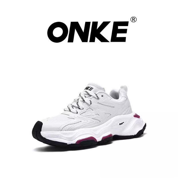 ONKE Men's Sports Shoes New Autumn Thick-Soled Women's Shoes Breathable Dad Shoes Mesh Material No Sweat In Autumn Fit For Commute And Shopp