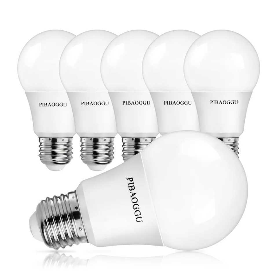 6pcs LED Bulb E27 LED Lamps 220V LED Energy Saving Bulb 3W 6W 9W 12W 15W 18W Bombilla 3000K 6000K For home bedroom Decoration C250917