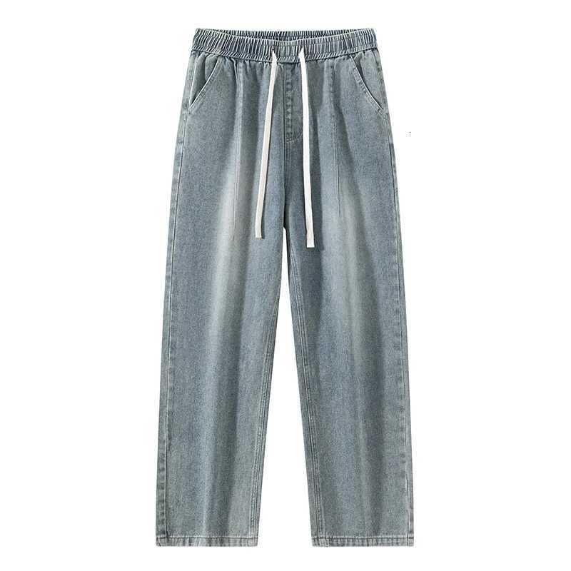 Highend Jeans Mens Autumn and Winter New N Blue Pants Casual Mens Pants Fall and Winter Loose Straight PantsZ250917