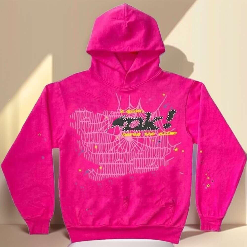 Spider Pink Hoodie Unisex Young Thug Hoodies Designer Mens Tracksuit Womens Joggers Baggy Sweatpants Hip Hop Y2k Sports Style Pullover Streetwear Spyder Hoody