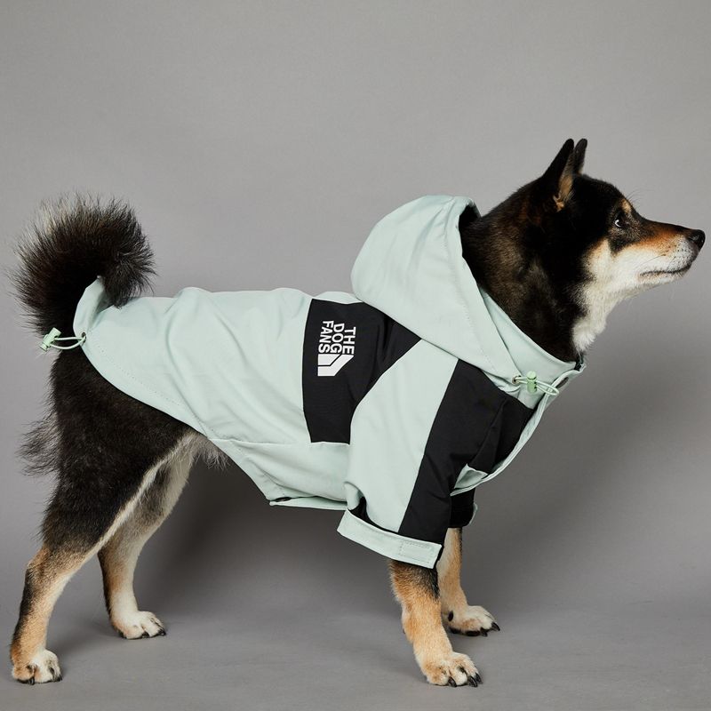 Design Dog Autumn Coat Outdoor Jacket, Windproof Dog Coat, Adjustable Hood Dog Jackets for Small Medium and Large Dogs, Waterproof Winter Dog Warm