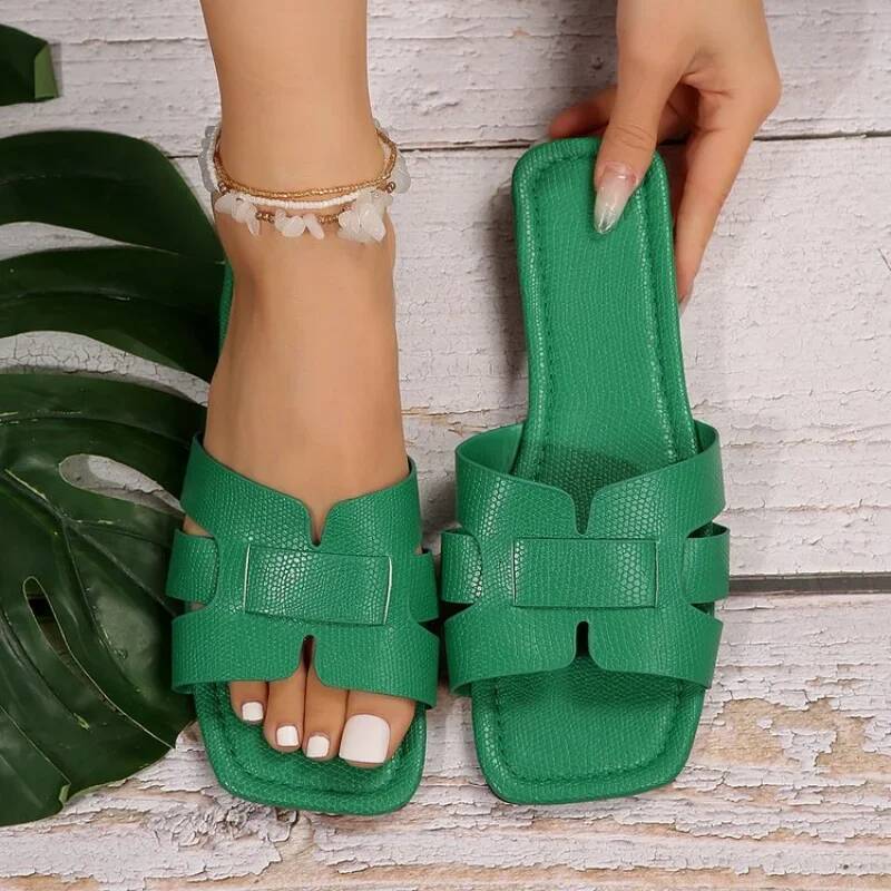 New Women Fashion Designer Beach Flats Female Casual Sandals Dress Walking Slippers Open Toe Slides Mujer Zapatos ddmypanda
