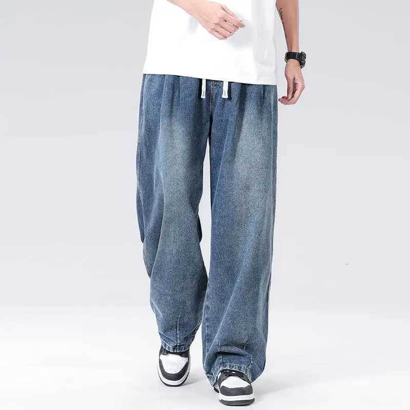2025 Men New Mens Fashion Business Jeans Classic Style Autumn Casual Stretch Baggy Jean Pants Male Brand Cotton Denim TrousersZ250917