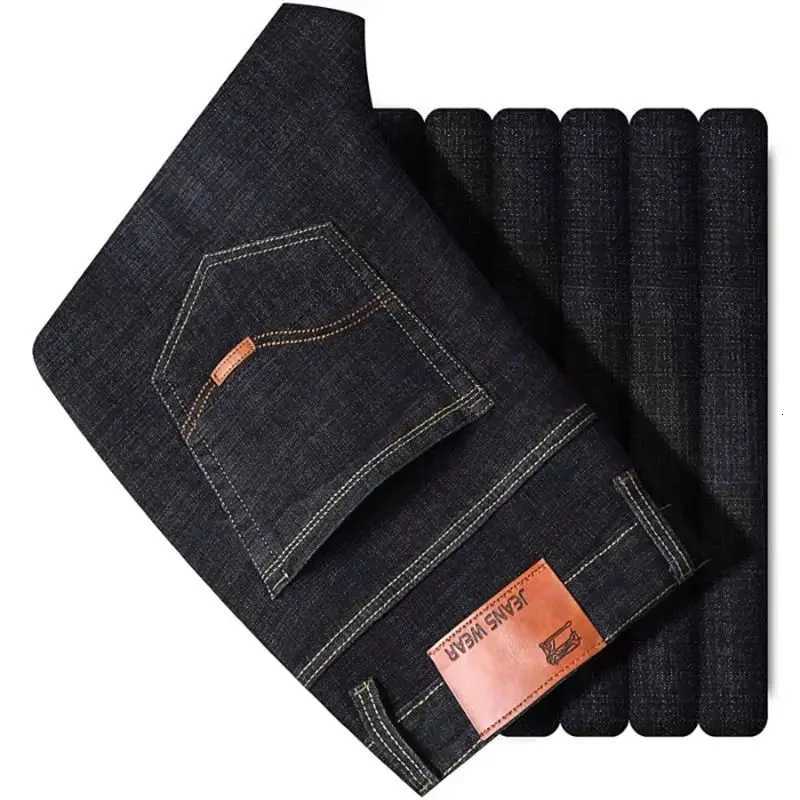 2025 spring and summer thin jeans mens straightcut midwaist casual pants dirtresistant and versatile long pantsZ250917