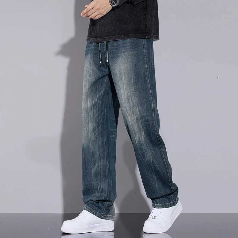 N Retro Slacks Mens Fall and Winter Fashion Brand Wide Leg Slacks Mens Casual Fall and Winter PantsZ250917