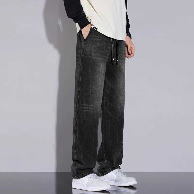 N Retro Slacks Mens Fall and Winter Fashion Brand Wide Leg Slacks Mens Casual Fall and Winter PantsZ250917