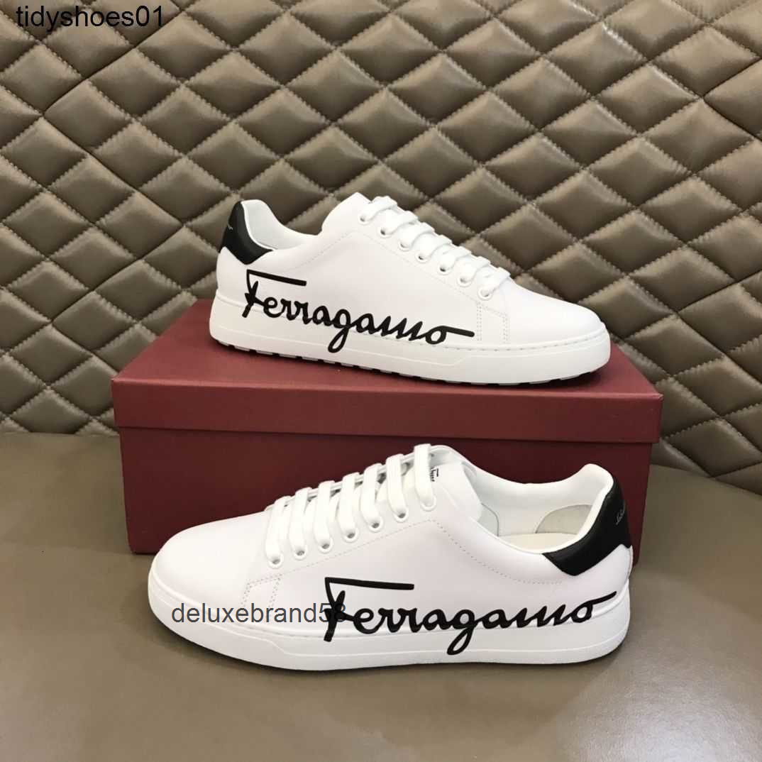 2023 summer new s sports casual shoes genuine leather breathable little white korean versatile men trendy board ferragamoshoes ferragamos ferragamao 7QB1