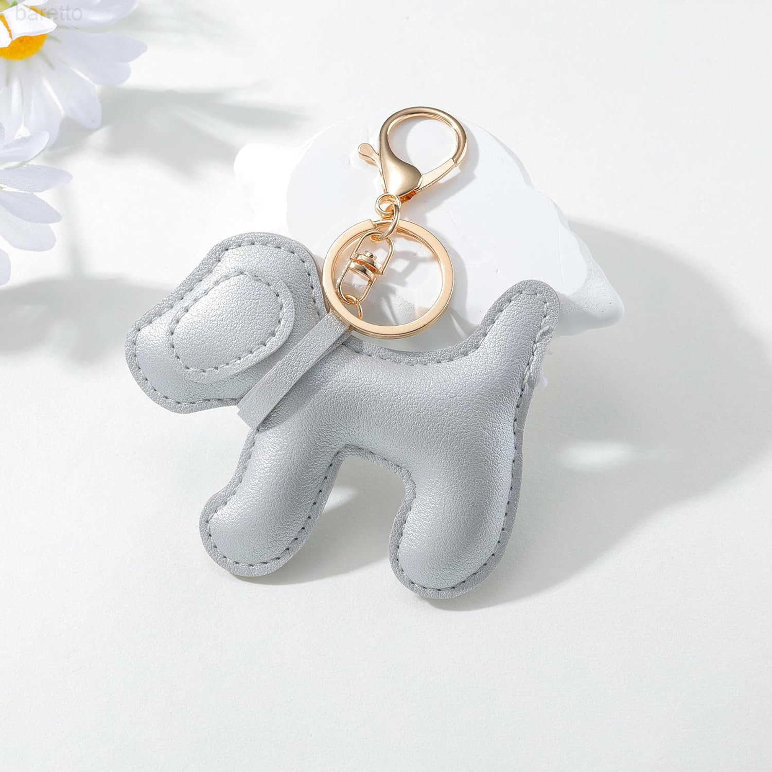 Leather Dog Bag Charm Dog Lover Charm Keychain for Purse Handbags Bag Accessories Z2509017