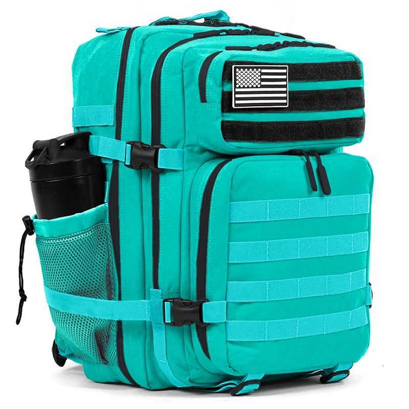 45L Tactical Backpack Men Outdoor Waterproof Sports Travel Gym Hiking Bug Out Bag Military Camping Hunting Survival Rucksack Z250916