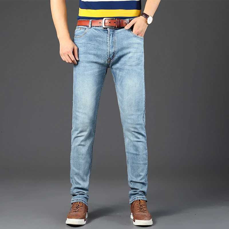 Classic Business Casual Jeans Men 2025 New Fashion Retro Slim Stretch Denim Trousers Male High Quality Luxury Pants Men ClothingZ250917