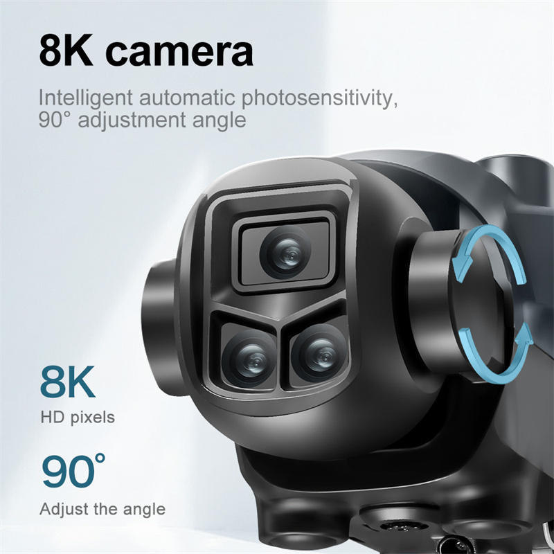 New V98 Drones Dual Cameras Long Endurance intelligent Obstacle Avoidance Drone 8K HD Aerial Photography Remote Control Aircraft Children's toy g