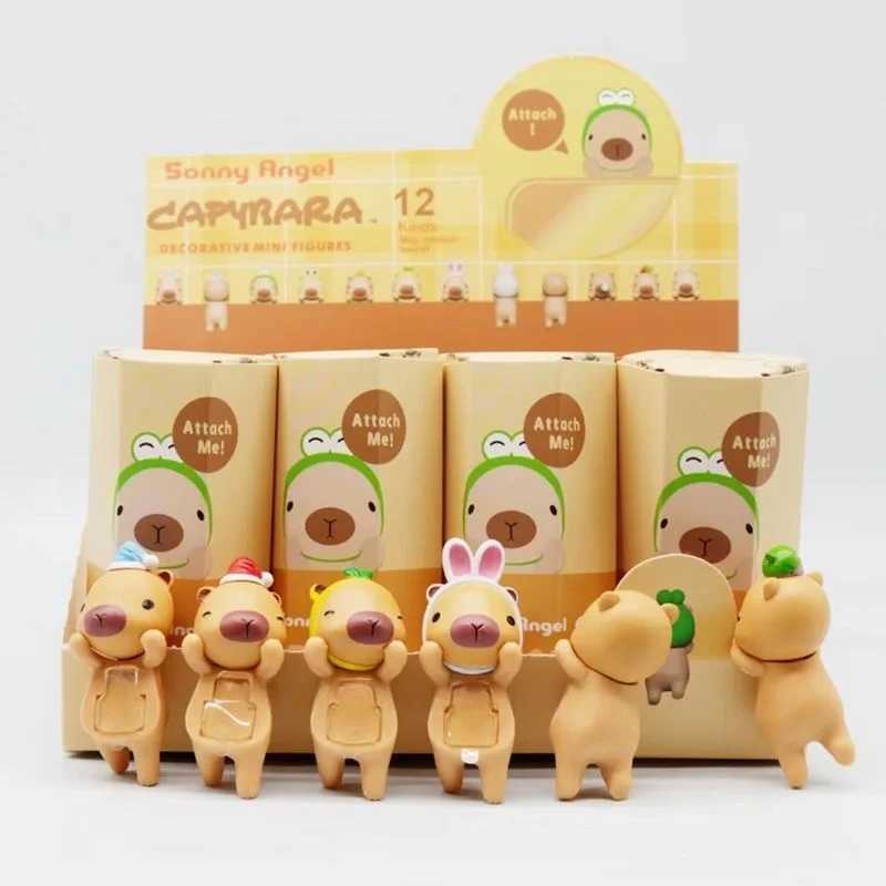 Cartoon Blind Box Capybara Series Hippers Harvest Kawaii Hippie Doll Trendy Car Mobile Phone Ornaments Dumplings Kids Toy Gift C250917