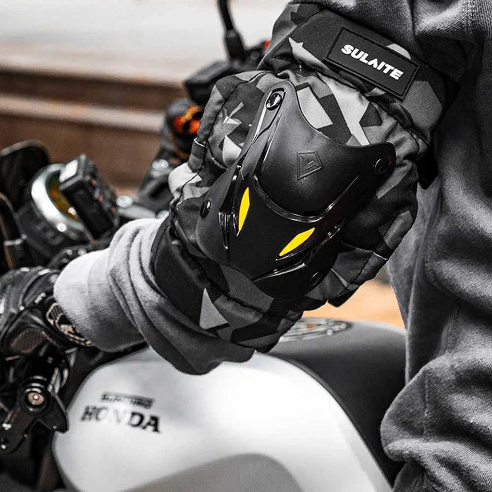 Fashion Motorcycle Kneepad Fluorescence Moto Elbow Knee Pads Motocross Racing Protective Gear Protector Guards Kit Accessories J250917