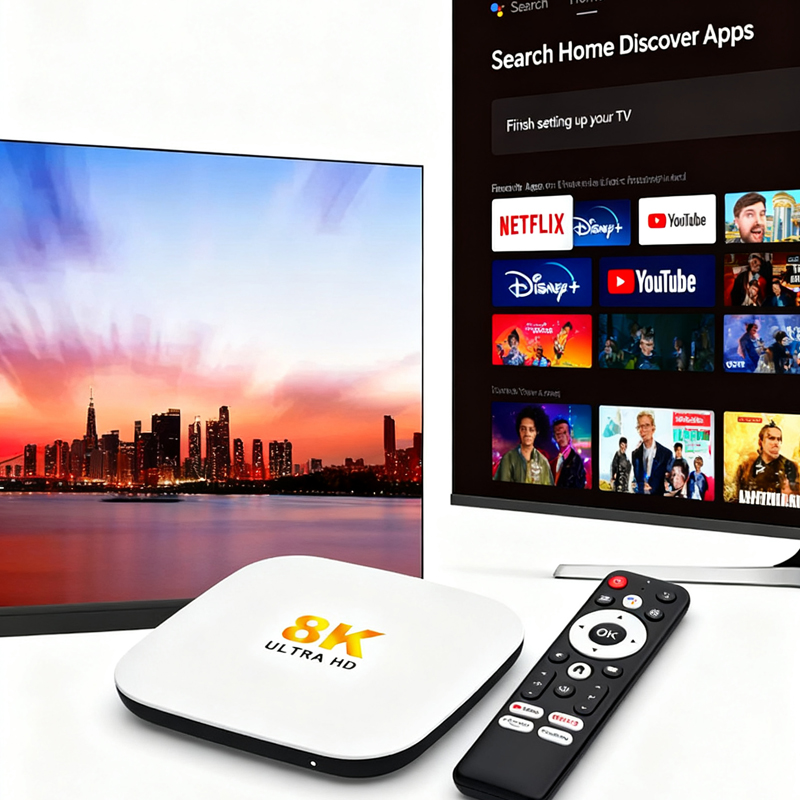 Ultra HD 4K Android 14 TV Box Google Netflix Ultimate Streaming TV Box