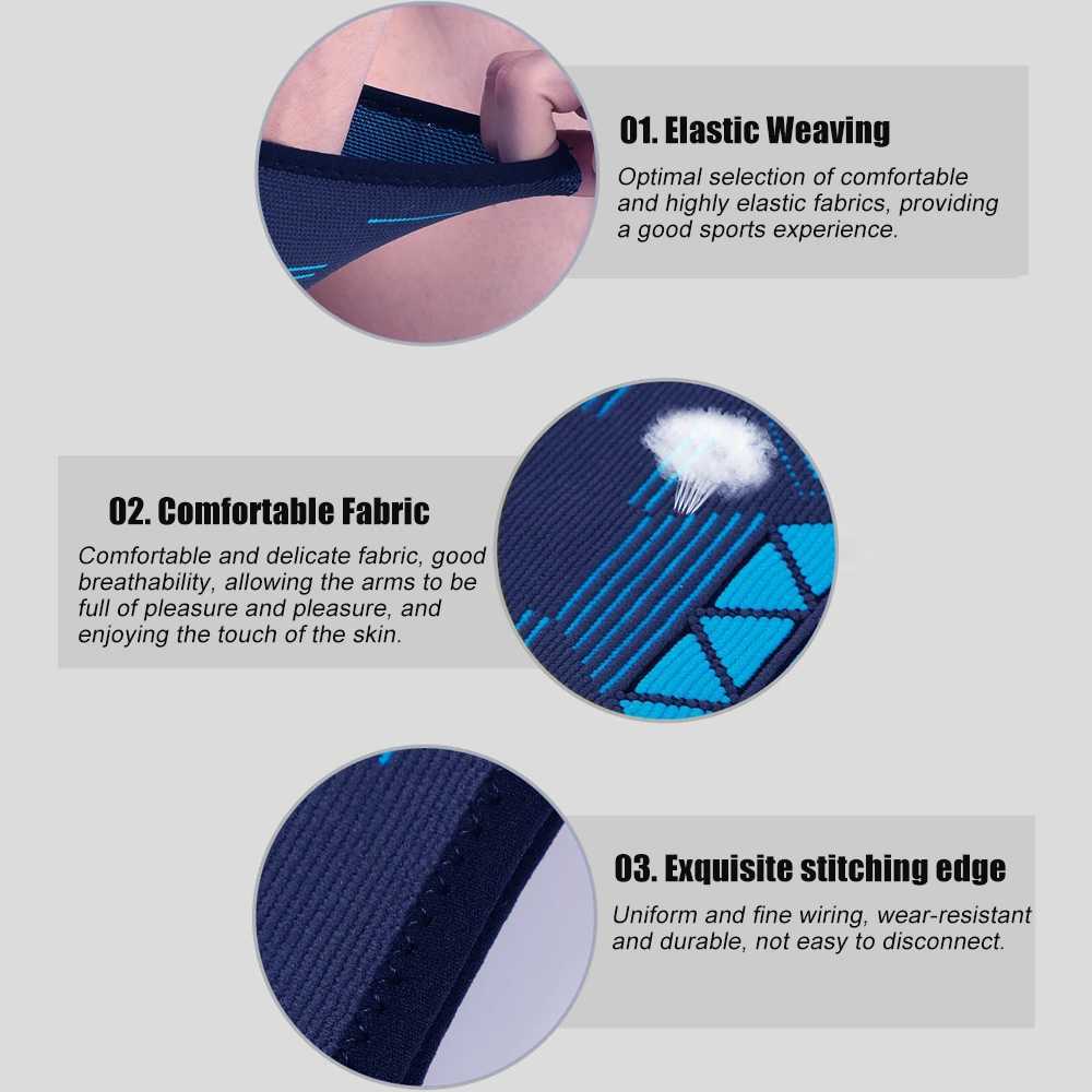 1PCS Elbow Support Sleeve High Elastic Compression Brace for Tennis Golfers ElbowWorkoutBursitisArthritisMen Women J250917