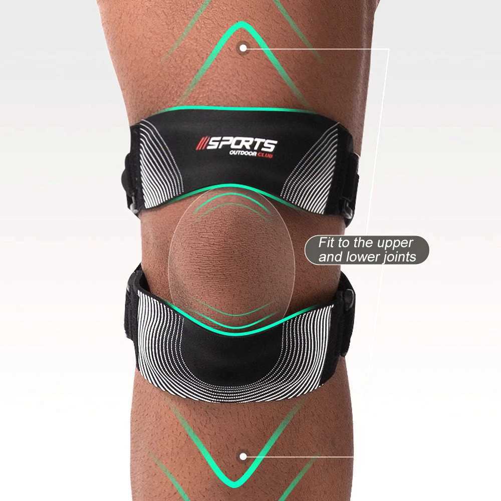 1PC Patella Knee Brace for PainMeniscus TearAdjustable Orthopedic Compression Patellar Tendon Support Strap with Patella Pads J250917
