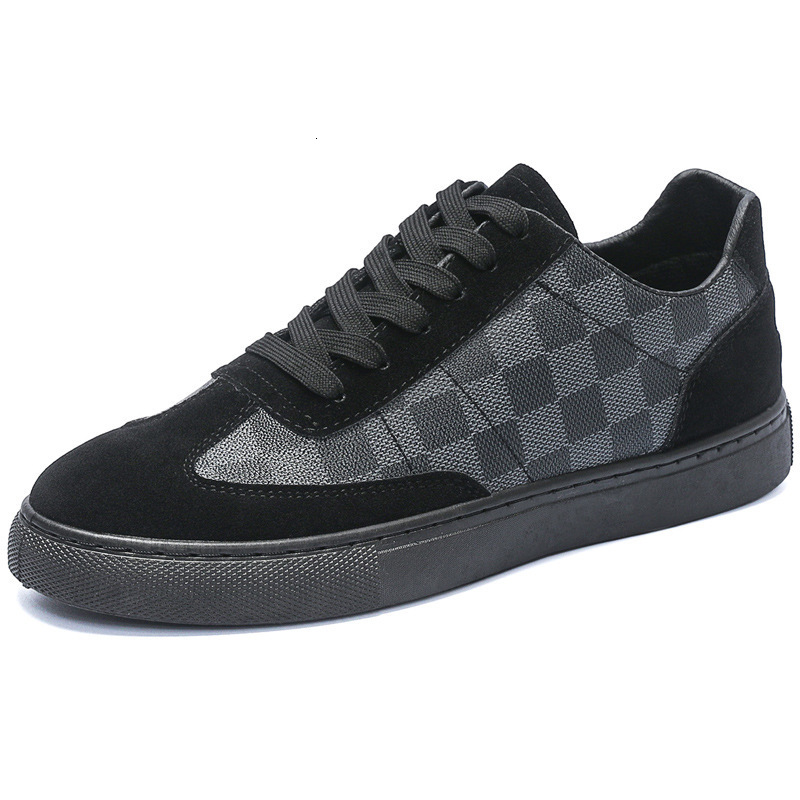 TOP Designer Men's Sneakers Low Top Plaid Lace-up Casual Shoes Versatile Shoes Men's Trendy Shoes 24