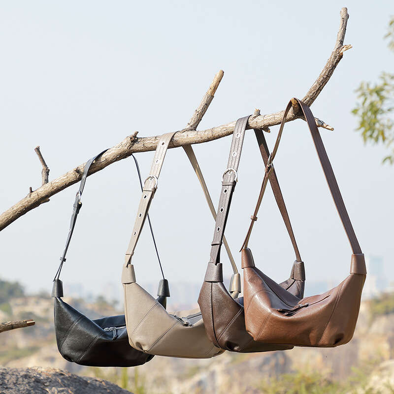 Top Layer Cowhide Spring New Genuine Leather Light Luxury High-End Niche Fashion Single Shoulder Crossbody Underarm Bag For Women B3