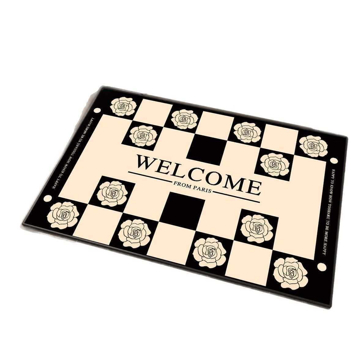 Floral Diatomaceous Earth Mat NonSlip Bathroom Entrance Door Water Absorbent QuickDry Easy Care Foot Mat C250917