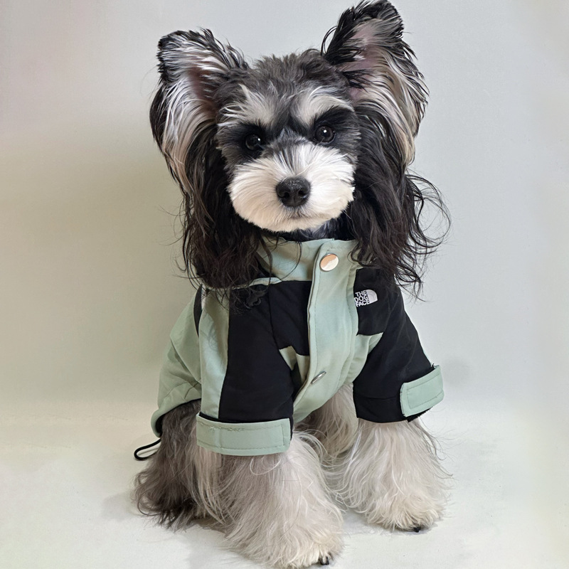 Dog Autumn Coat Outdoor Jacket, Windproof Dog Coat, Adjustable Hood Dog Jackets for Small Medium and Large Dogs, Waterproof Winter Dog Warm - view 4