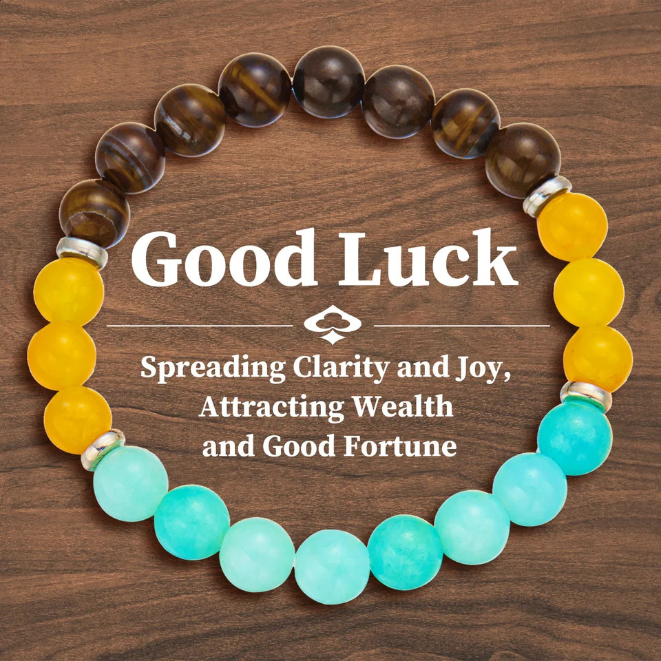 Attract Wealth Good Luck Fashion 8mm Natural Stone Beaded Bracelet for Women Bracelet Jewelry Colorful Party Gift 250916