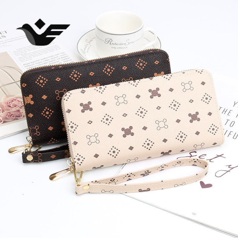 Feiyan Free Shipping New Designer Wallet 2025 High Quality Women's Wallet Korean Long Wallet Multi Card Coin Wallet Wallet Zipper Handbag