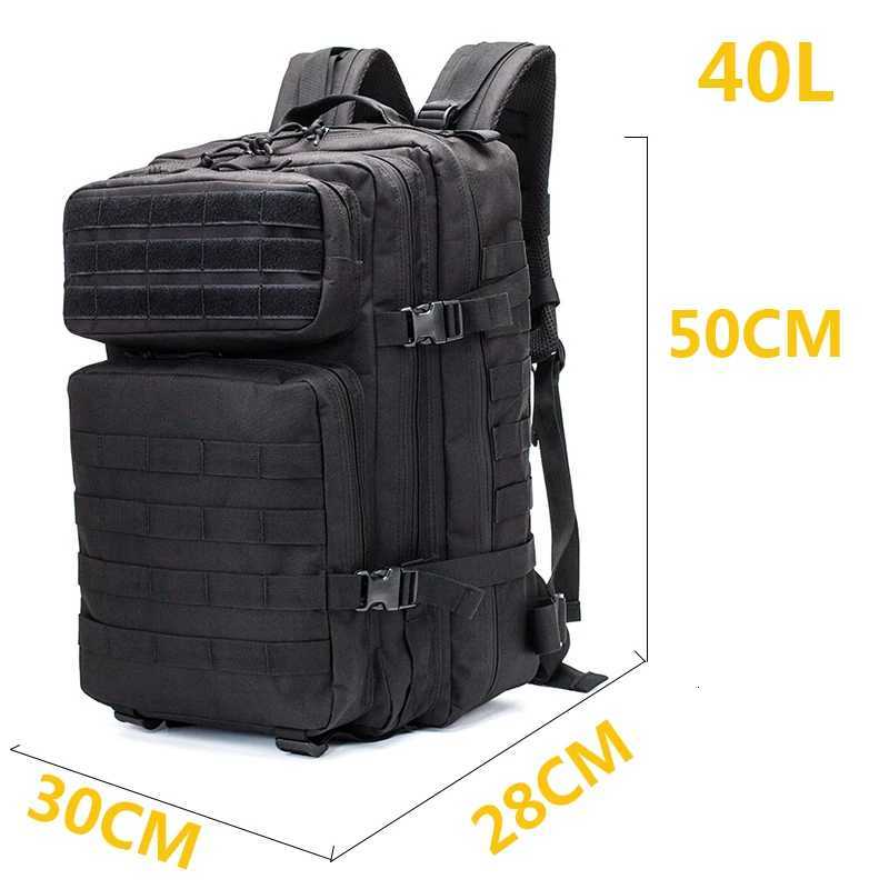 40L Military Tactical Backpack Nylon Military Backpack Molle Military Backpack Waterproof Camping Hunting Fishing Travel Bag Z250916