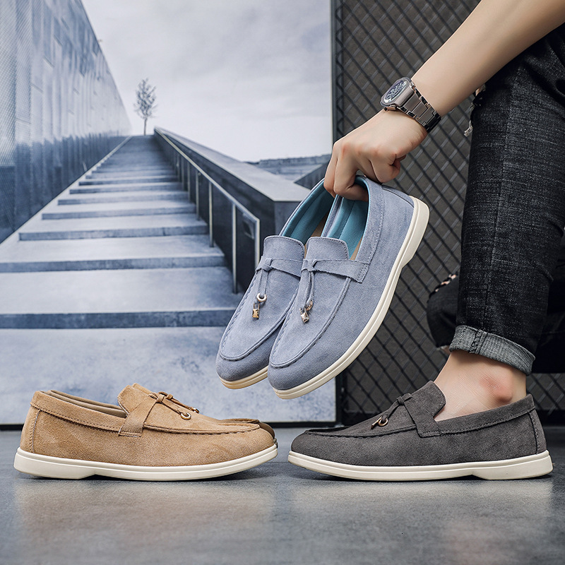 TOP Designer Men's Fashion Versatile Flat Casual Shoes Slip-On Lazy Shoes Large Size Men's Casual Shoes 46