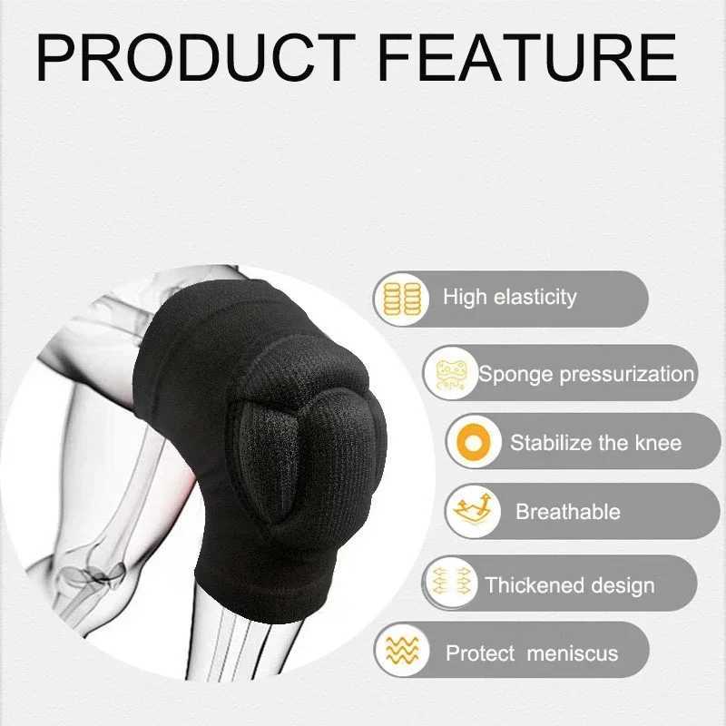 Protective Knee Pads Thicken Sponge Brace Knee Guards Volleyball Extreme Sport for Dancing Anti Collision Elastic Knee Protector J250917