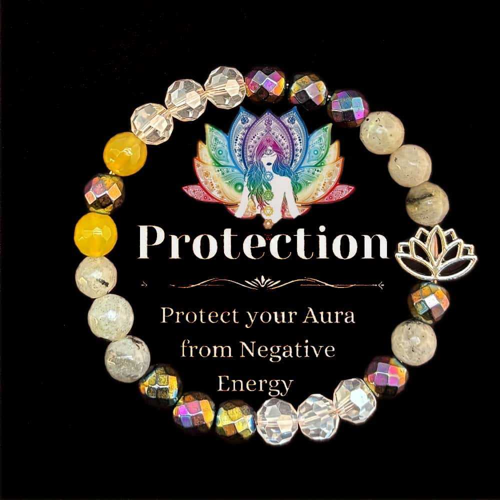 Multi - Colored Gemstone Healing Bracelet For Aura Protection Delicate Daily Wear & Spiritual Jewelry Gift For Her High - Quality Stylish Accessory