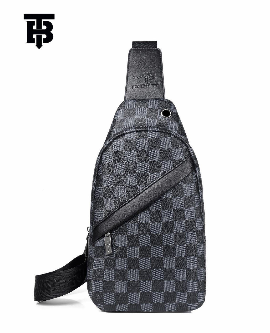 Designer Bag Plaid Chest Luxury Bag Bag 2025 New Crossbody Bag Men's Single Shoulder Bag Trendy Simple Cycling Backpack Phone Bag Trendy