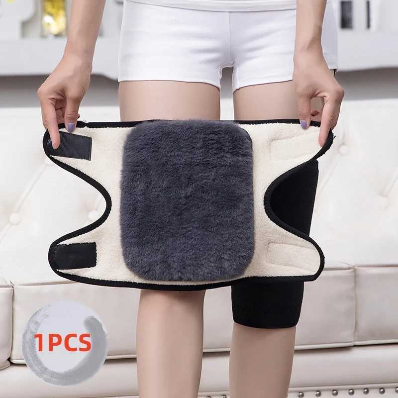 1PC Winter Warm Knee Pads for Women Leg Warmers Men Old People Cold Leg Arthritis Kneepad Knee Support Rabbit Fur Knee Protector J250917