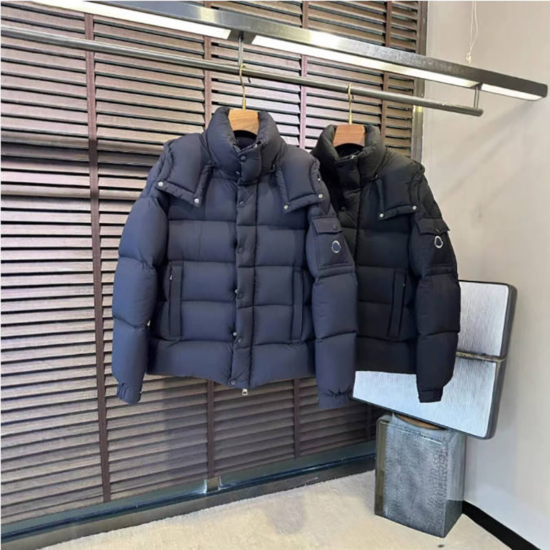 25ss Designer News Men's down Jacket two-color wave zipper jacket padded thick cold winter warm men's high-collar down jacket outdoor leisure