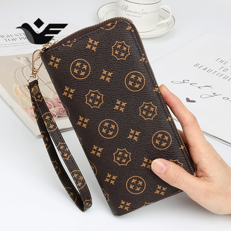 Feiyan Free Shipping New Designer Wallet 2025 High Quality Women's Wallet Korean Long Wallet Multi Card Coin Wallet Wallet Zipper Handbag